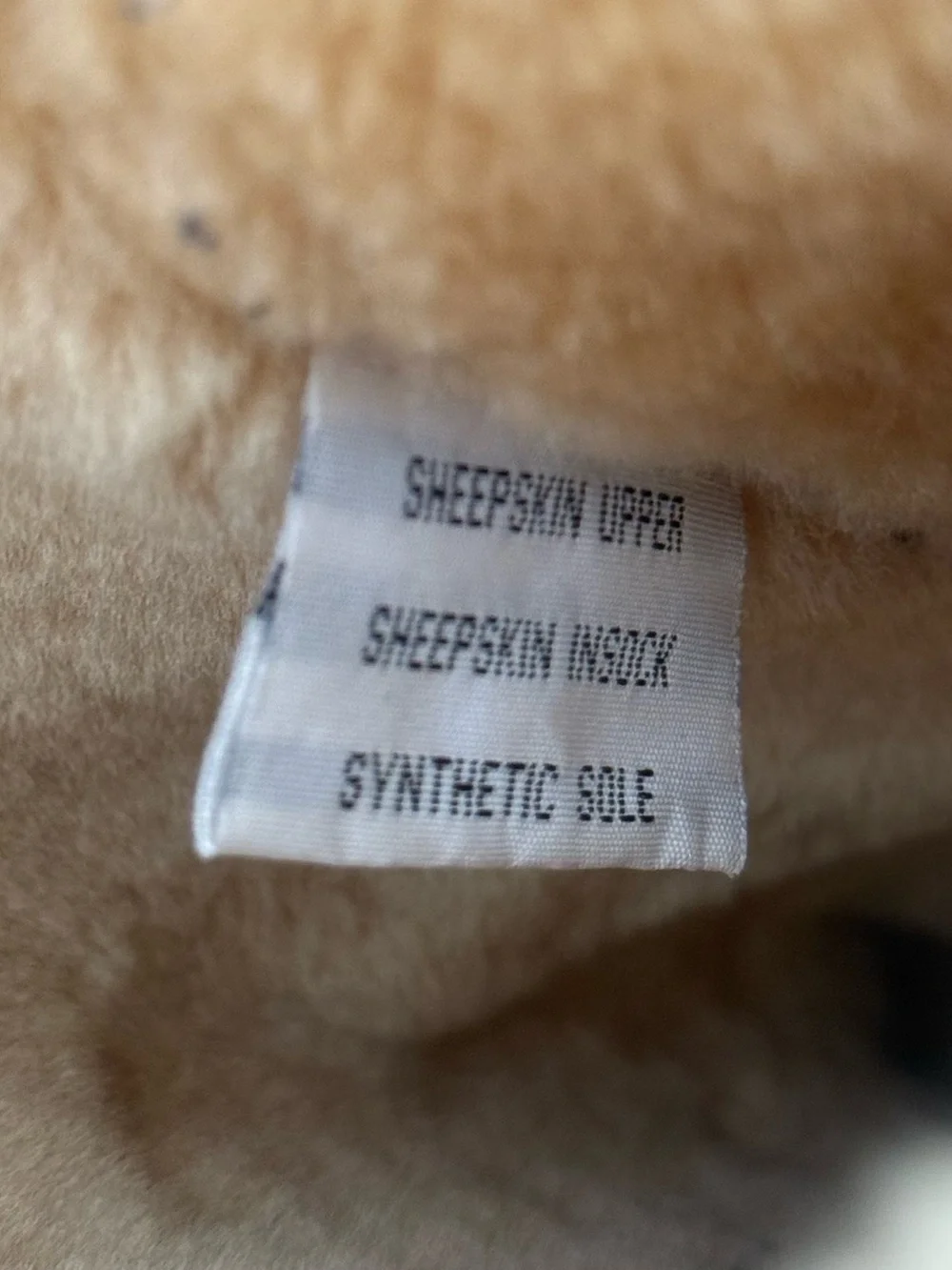 Genuine Sheepskin Tall Winter Boots Chestnut Brown Fur Lined Women’s Size 11